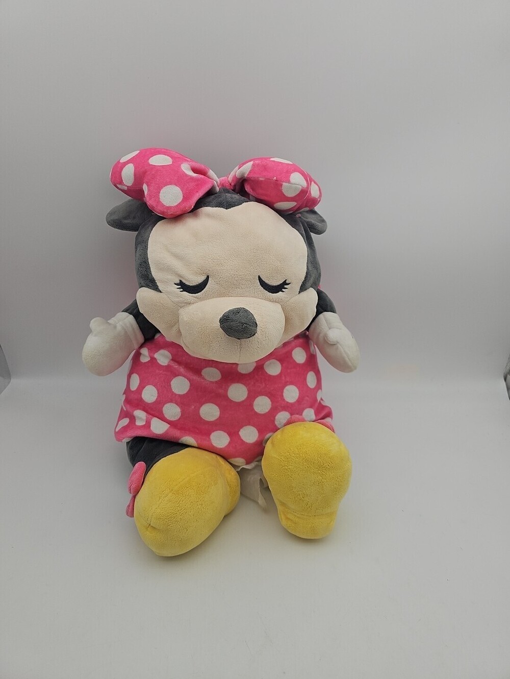 Disney Cuddleez Minnie Mouse Sleeping Stuffed Plush Doll Extra-Soft 24 Inches